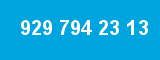 929 794 23 13 929 794 23 13